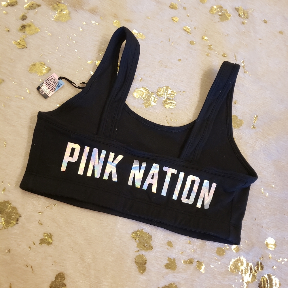 NWT PINK VS Pink Girls Rule The World Sports bra Limited Edition - Picture 3 of 6